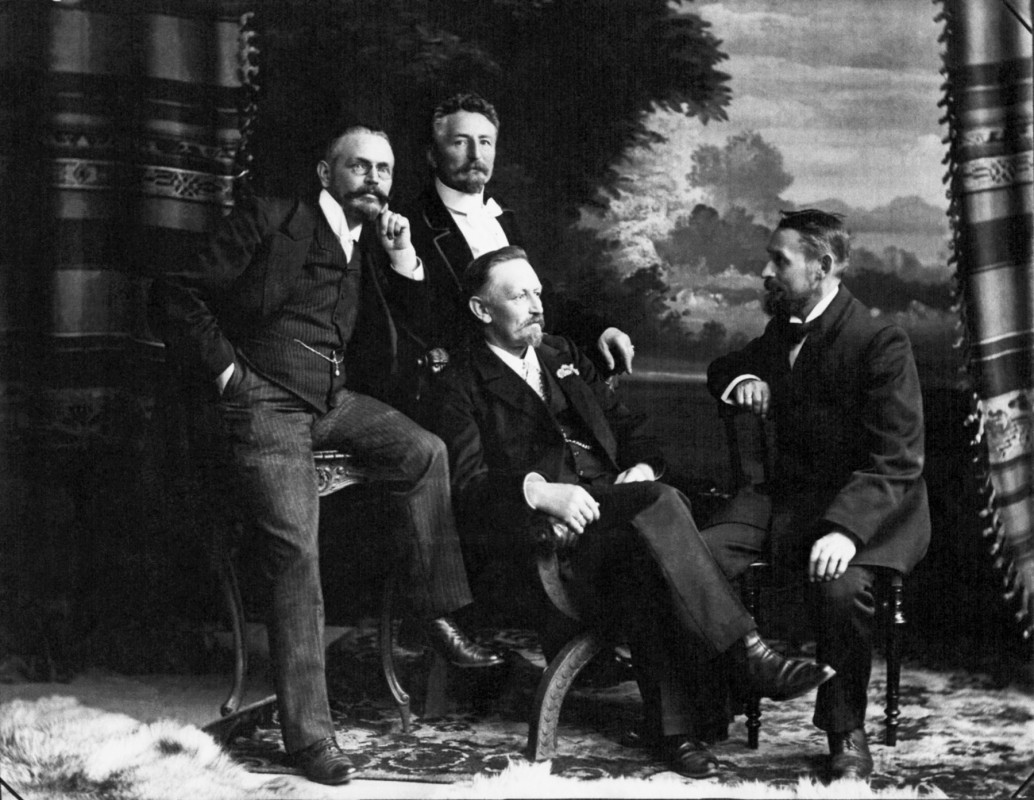 Die vier Aurig-Brüder: Hugo, James, Albin und Theodor (v. l.).   Foto: Atelier Aurig (Archiv Friedrich Aurig)