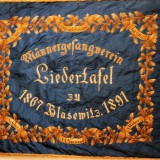 Die Vereinsfahne des Männergesangvereins Blasewitz
