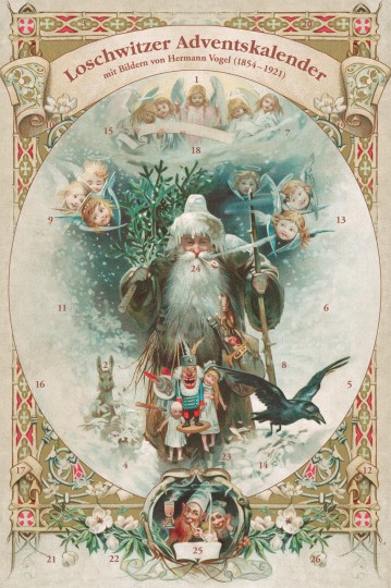 Loschwitzer Weihnachtskalender mit Motiven von Hermann Vogel